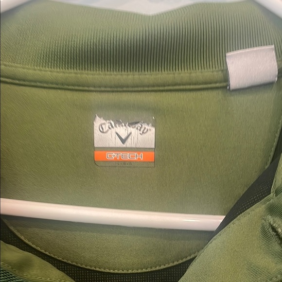 Olive Green Long Sleeve Polo Shirt men’s large callaway golf - Picture 2 of 2